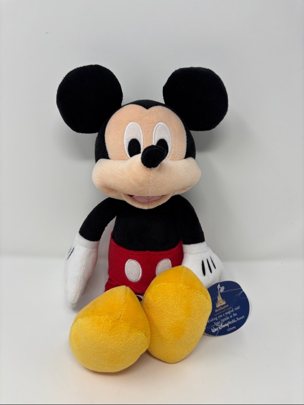 Disney Mickey Mouse Plush - Black, Red, Yellow, White